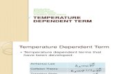 Handout Version (Temperature Dependent Term to Kinetic Models