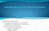 Lec 8 Application of Motivation
