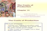 Lec - 1 - Chapter 13 - The Costs of Production