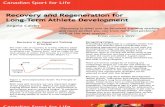 Recovery and Regeneration for Long-Term Athlete Development