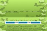 Alternate Contract Farming
