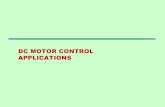 DC Motor Control Applications