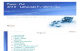 Language Fundamentals C#