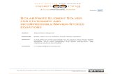 Finite Element Solver for Stationary and Incompressible Navier-Stokes Equations