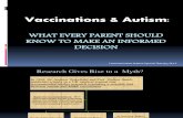 Autism and Vaccinations: What Every Parent Should Know to Make an Informed Decision