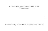 Creating and Starting the Venture EM Ch 3