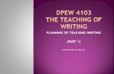 Planning of Teaching Writing_part 1