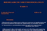 Research Methodology Unit 1,2