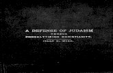 A Defense of Judaism Versus Proselytizing Christianity (1889) Wise, Isaac Mayer, 1819-1900