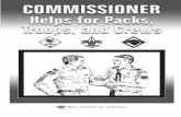 Commissioner Helps for Packs Troops and Crews 33618
