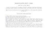 Advocates Act, 1961