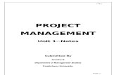 Project Managment-Unit 1
