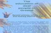 The Education of Deaf People in Greece