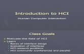 Introduction to HCI-Lect#1