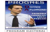 PROGRES: DIONISIE AFLOROAEI - PROGRAM ELECTORAL 2012