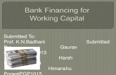 Final Bank Financing for Working Capital
