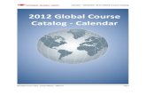 2012 Global Course Calendar Catalog