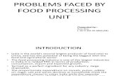 Food Processing Unit Problems