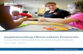 Implementing Observation Protocols