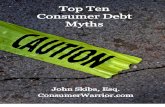 Top Ten Consumer Debt Myths