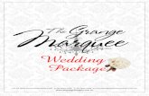 Marquee Wedding Package 2012