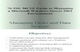 Managing & Main Tan Ing a Server 2003 Environment