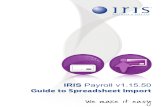 IRIS Payroll Guide to Spreadsheet Import