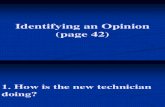 3. Identifying an Opinion (Page 42)