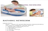 Bathing Newborn