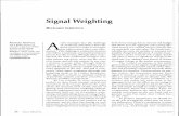 A Signal Weighting