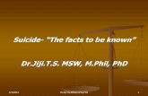 Suicide- The Facts to Be Known