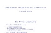 Modern’ Databases Software