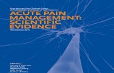 ACUTE PAIN MANAGMENT Scientific Evidence