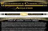Statistics Regression & Correlation Analysis
