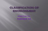 Classification of Economic Environment