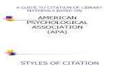 A Guide to Citation
