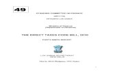 DIRECT  TAXES  CODE  BILL, 2010 --  49TH  REPORT  of Parliamentary Standing Committee on Finance  (March 9, 2012)
