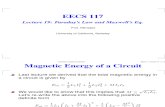 Lecture 19 Faraday’s Law and Maxwell’s Eq.