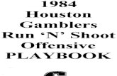 1984 Houston Gamblers Playbook