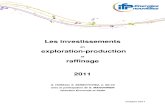 2011 Investissements en Exploration-production Et en Raffinage[1]