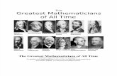 Greatest Mathematicians of All Times
