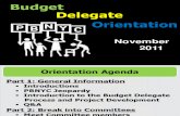 Orientation for citizen budget delegates: District 45