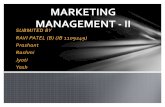 Cp Marketing Management - II