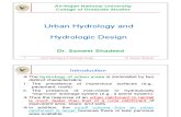 5551Urban Hydrology and Hydro Logic Design