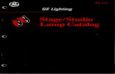 GE Stage and Studio Lamp Catalog 1989