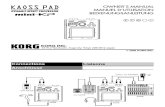 Mini Kaoss Pad Owner Manual