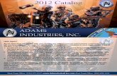 Adams Industries Catalog 2012