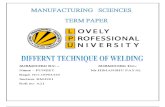 Puneet Manufacturing Sciences(Term Paper)