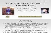 Leon Balents and Joel Moore- Z2 Structure of the Quantum Spin Hall Effect