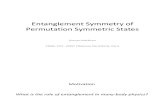 Damian Markham- Entanglement Symmetry of Permutation Symmetric States